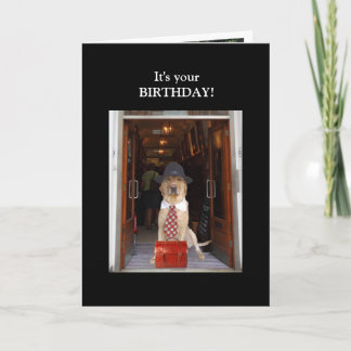 Carte Funny Lab Homme Anniversaire