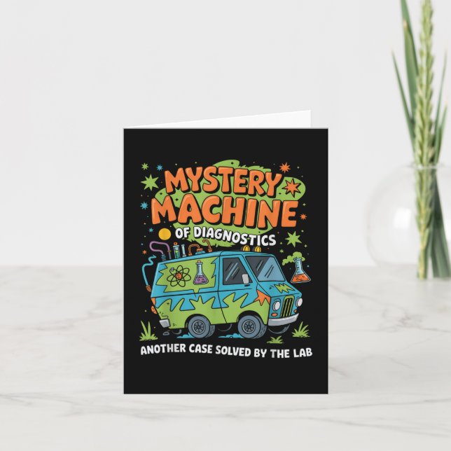 Carte Funny Lab Week 2025 Retro Mystery Machine De Diagn (Devant)