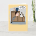 Carte Funny Lawyer Witnessing the Badger Birthday Card<br><div class="desc">This funny birthday card puts a spin on the courtroom trope of a judge telling a lawyer to stop badgering the witness.

Thanks for choosing this original design by © Chuck Ingwersen and supporting me — an independent artist! I post cartoons every day on Instagram: https://www.instagram.com/captainscratchy</div>