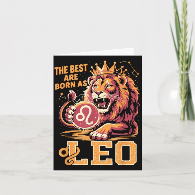Carte Funny Leo Birthday Quote Astrology Horoscope Gift  (Devant)