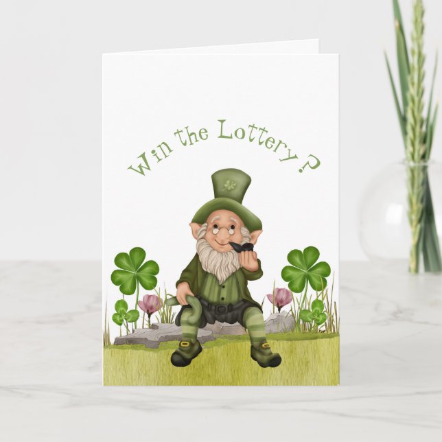 Carte Funny Leprechaun St. Patrick's Day Greeting (Devant)