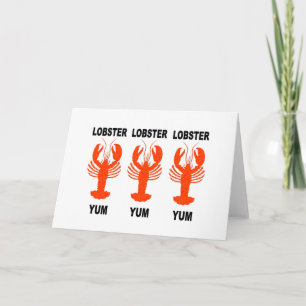 Carte Funny lobster
