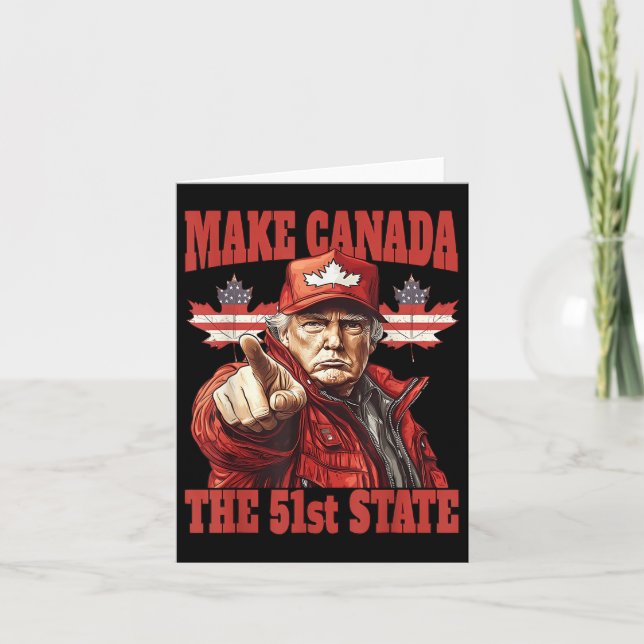 Carte Funny Make Canada 51e État (Devant)