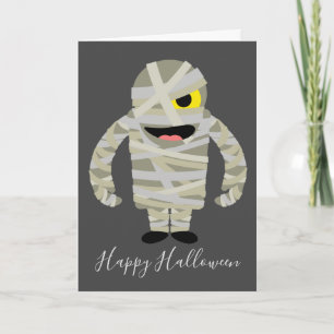 Carte Funny maman zombie thème Halloween