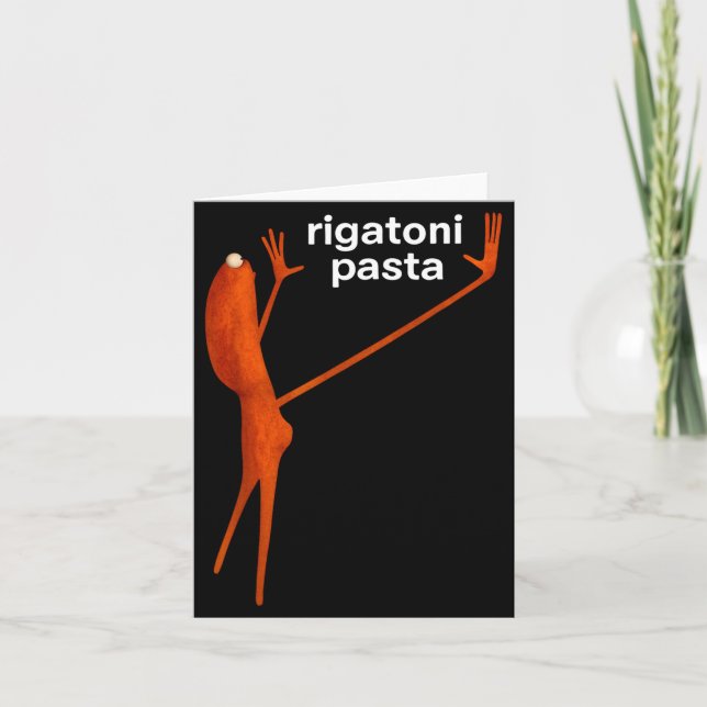 Carte Funny Marcus The Worm Rigatoni Pasta Viral Meme  (Devant)