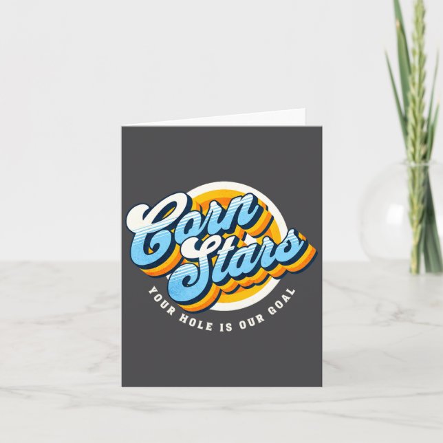 Carte Funny Matching Cornhole Uniforms Corn Stars Cornst (Devant)