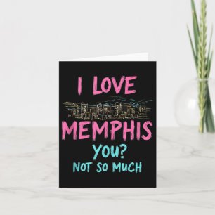 Carte Funny Memphis Tennessee nuit Skyline Vintage réser
