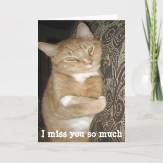 Carte Funny missing you greeting card