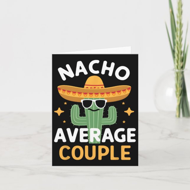 Carte Funny Nacho Couple moyen Cinco De Mayo Mexo F F (Devant)