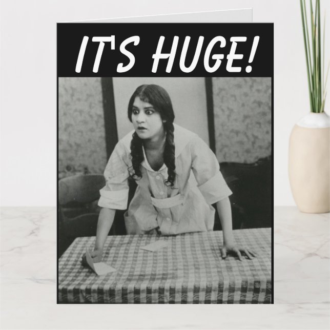 CARTE FUNNY NAUGHTY RETRO BANTHDAY GREETING CARD (Devant)