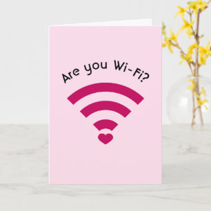 Carte Funny Nerdy Wi-Fi Valentines