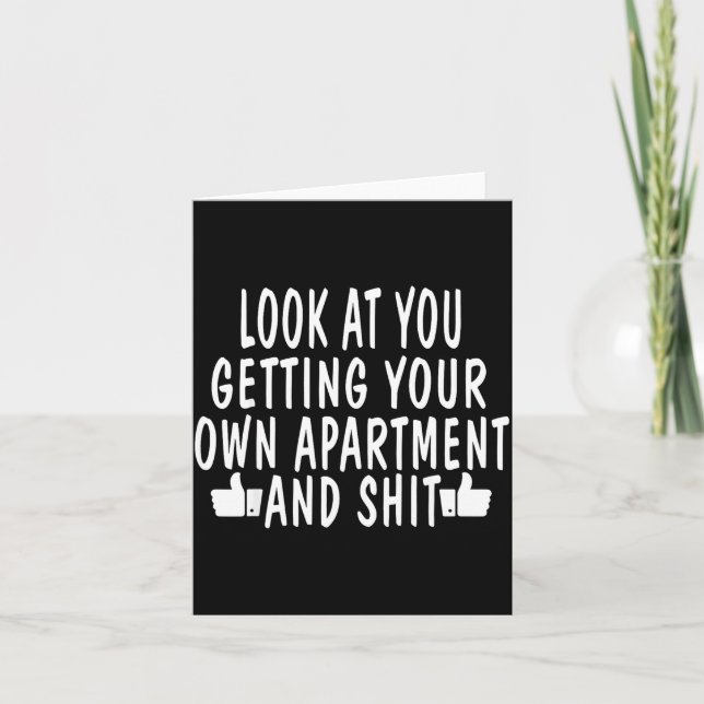 Carte Funny New Apartment House Warming Gift  (Devant)