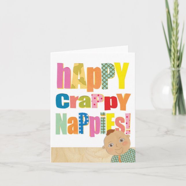 Carte Funny New Baby (Devant)