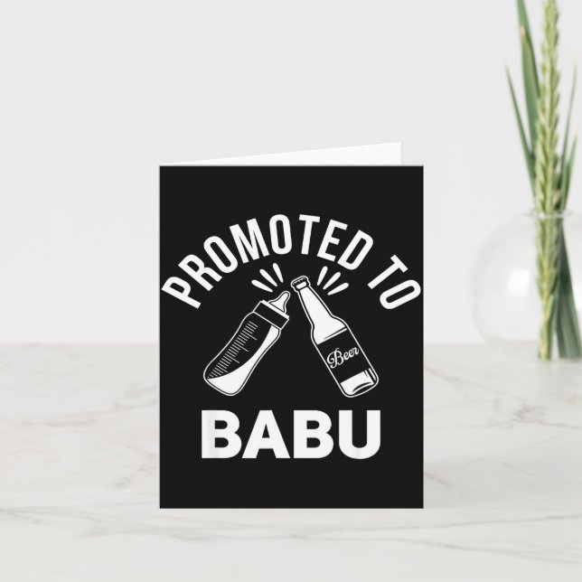 Carte Funny New Grandpa Pregnancy Announcement Promoted  (Devant)