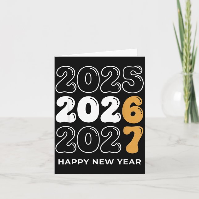 Carte Funny New Year 2026 Kids Six Seven 67 Meme  (Devant)