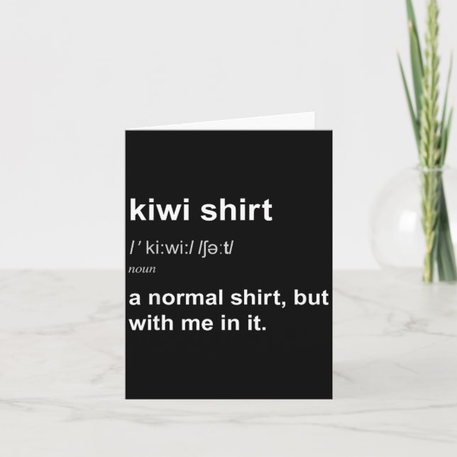 Carte Funny New Zealand For Men Women Kiwi Gift Humour  (Devant)