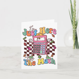 Carte Funny Nombre Jour Math Jour Calculateur Jour Ensei