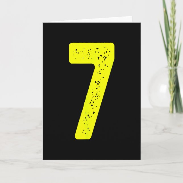 Carte Funny Number 7 67 Meme Costume Matching Group Hall (Devant)