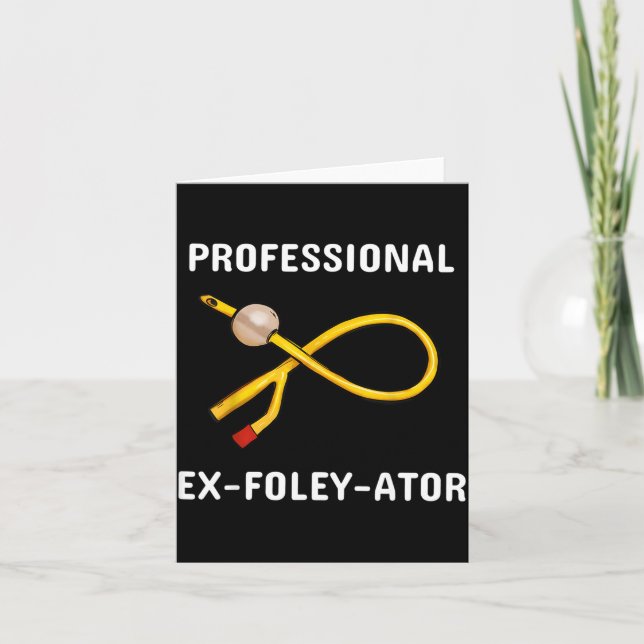 Carte Funny Nurse Urology Crew T- Catheter Joke Student  (Devant)