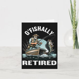 Carte Funny O'fish Retraité Tee pour la retraite Pêche