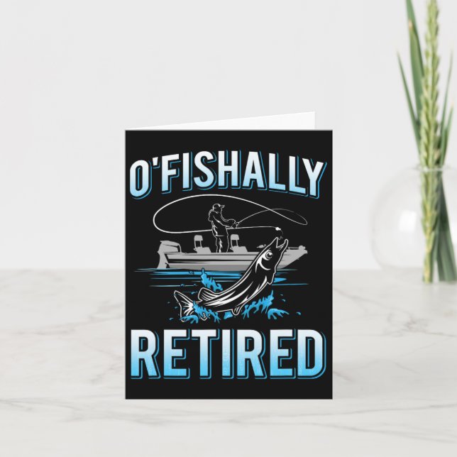 Carte Funny O'fish Retraité Tee Pour Retraité Pêche M (Devant)