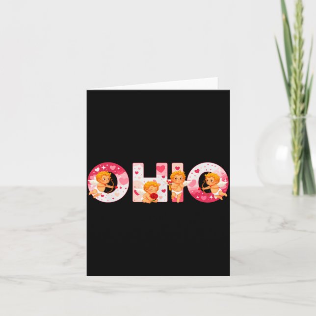 Carte Funny Ohio Cud Midwestern Party O-h-i-o In Valenti (Devant)