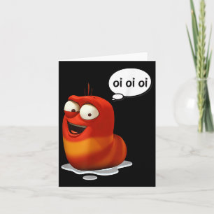 Carte Funny Oi Oi Oi Rouge Worm Sarcastique mème