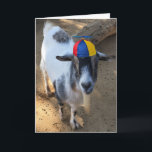 Carte Funny Old Goat Is Still a Kid Birthday Card<br><div class="desc">Old goat with a long "Goat-Tee" (goatee),  wearing a propeller beanie cap. Even though he's an old goat,  he's still a kid. Funny card for those who are old but never grew up. We know who you are! :)</div>
