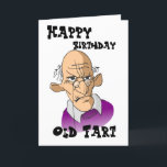 Carte Funny Old Man - Happy Birthday Old Fart<br><div class="desc">Dites Joyeux vieux part d'anniversaire à la personne au-dessus de la colline dans votre vie. Une carte de gag drôle pour cette personne spéciale qui a 40,  50,  60,  70 ans ou plus.</div>