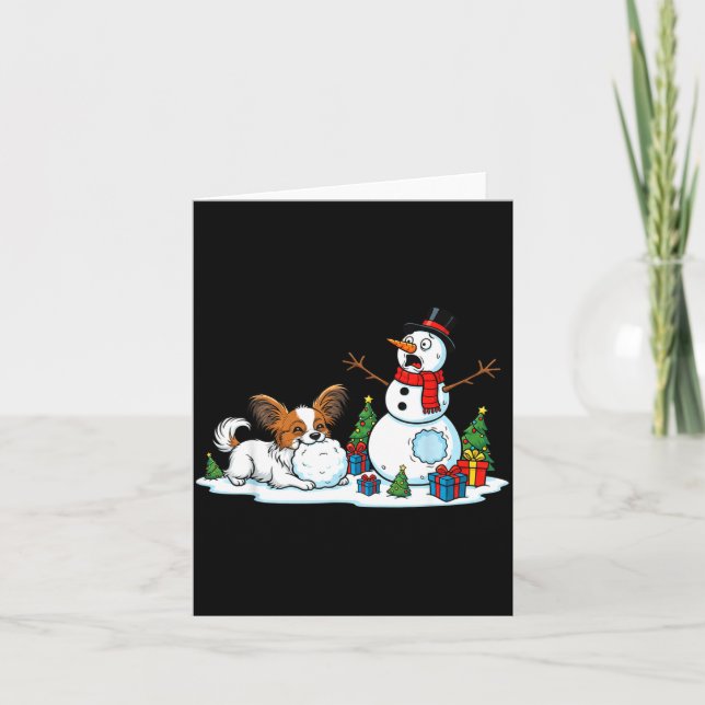 Carte Funny Pallon Snowman Christmas Tree Xmas Womens Me (Devant)