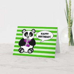 Carte Funny Panda Bear - ANNIVERSAIRE - Humour
