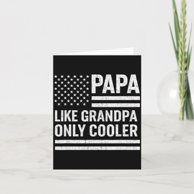 Carte Funny Papa Art For Grandpa From Grandkids Father's (Devant)