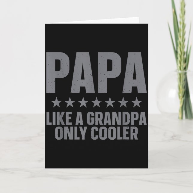 Carte Funny Papa Art For Grandpa From Grandkids Father's (Devant)