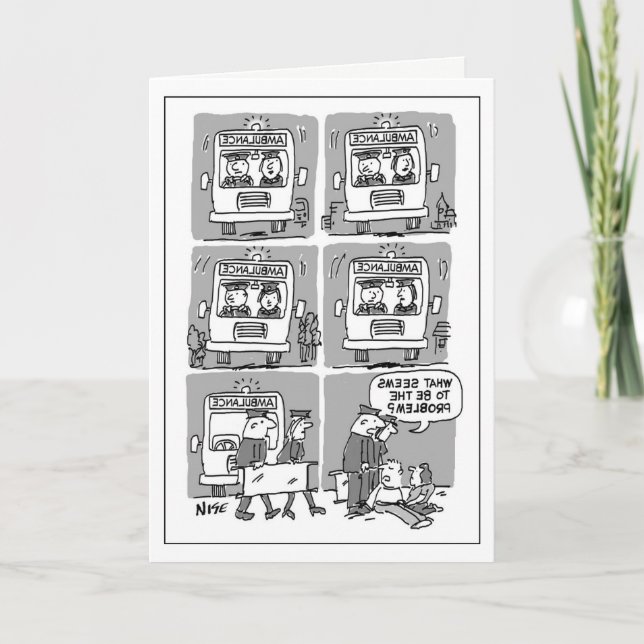 Carte Funny Paramedic Card (Devant)