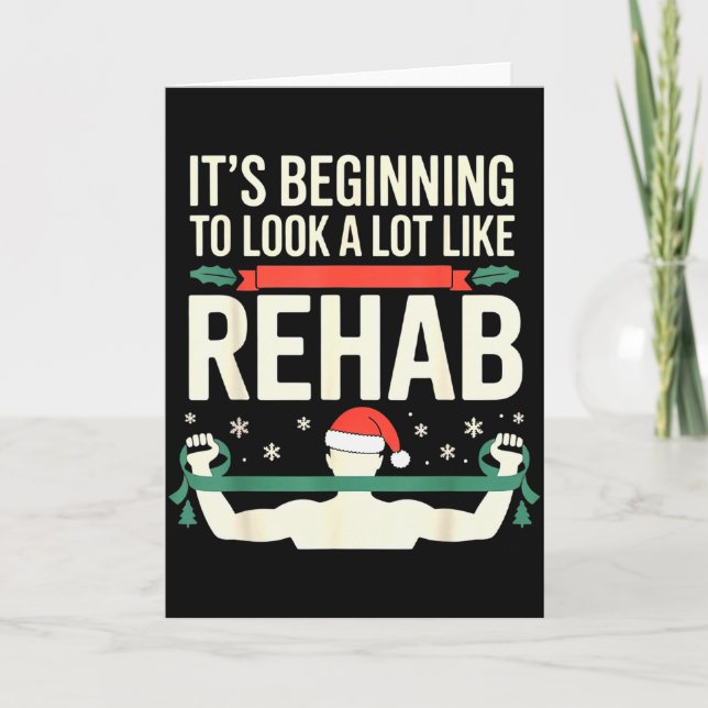 Carte Funny Physical Therast Therapy Christmas Xmas Holi (Devant)