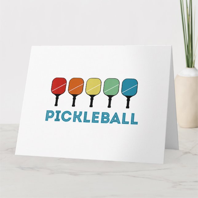 Carte Funny Pickleball Retro Vintage (Devant)