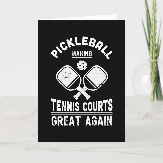 Carte Funny Pickleball Tennis Courts Dink Cadeau (Devant)