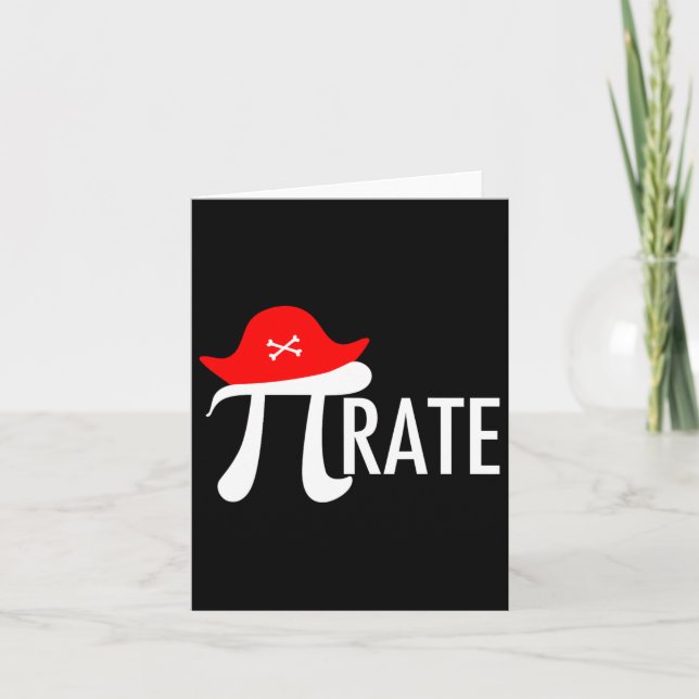 Carte Funny Pirate Math Pun - Pi Day Symbole Humour Tee (Devant)