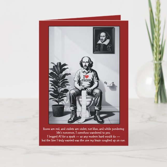 Carte Funny poem Valentine Card (Devant)