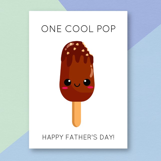 Carte Funny Popsicle Cool Pop Fête des pères Card (Créateur téléchargé)