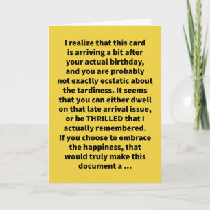 Carte Funny Pun Be Ellit Anniversaire