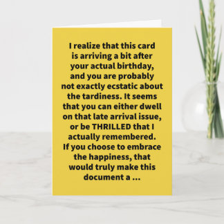 Carte Funny Pun Be Ellit Anniversaire