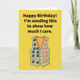 Carte Funny Pun Berry Vest Joyeux anniversaire
