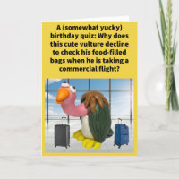 Funny Pun Carrion Bagage Joyeux Anniversaire