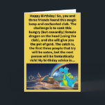 Carte Funny Pun Go Quart et Conk Her Happy Birthday<br><div class="desc">Nous aimerions tous trouver une lampe magique et en avoir pour résultat des richesses inimaginables. Cependant, il y a généralement une prise à ces scénarios de lampe magique, comme se faire manger par un dragon. Quand on pèse risque contre récompense, on doit tous aller à la conquête de nos démons....</div>