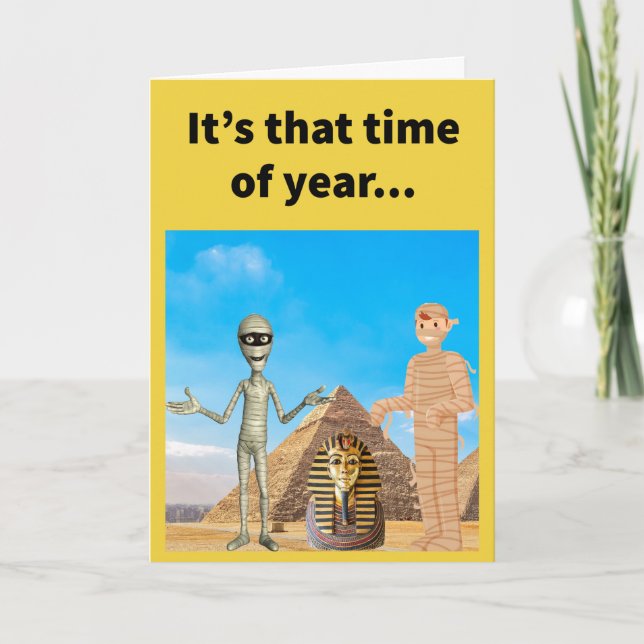 Carte Funny Pun Happy Mummys Day Fête des Mères (Devant)