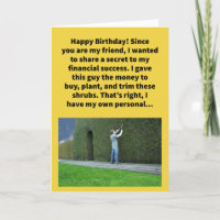 Funny Pun Hedge Fund Manager Joyeux anniversaire