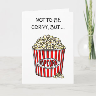Carte Funny Pun Popcorn Flirty Couple