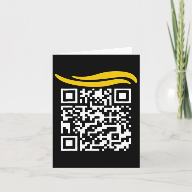 Carte Funny Qr Président Trump Dance Code 1 (Devant)
