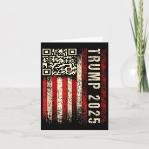 Carte Funny Qr Président Trump Jour d'investiture 2025 D